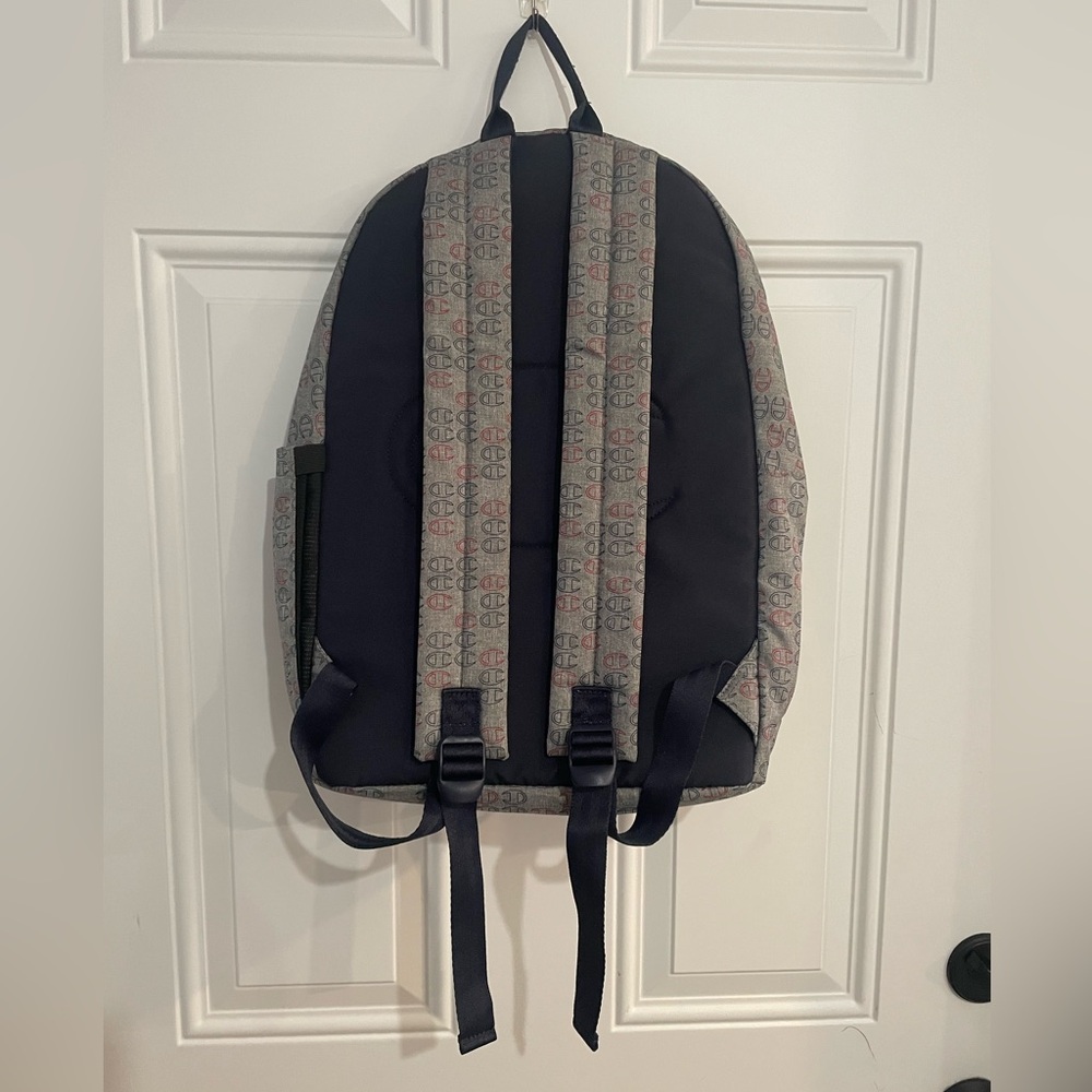 Champion Logo Patterned Gray Backpack - Picture 4 of 4